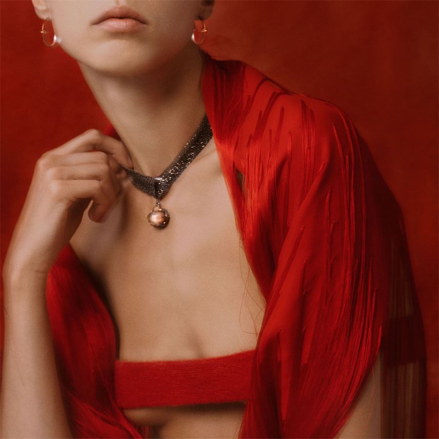 Collana 'Solis' con ciondolo SOLIS | SCIA ARG AU CDRARG AGN AU18G